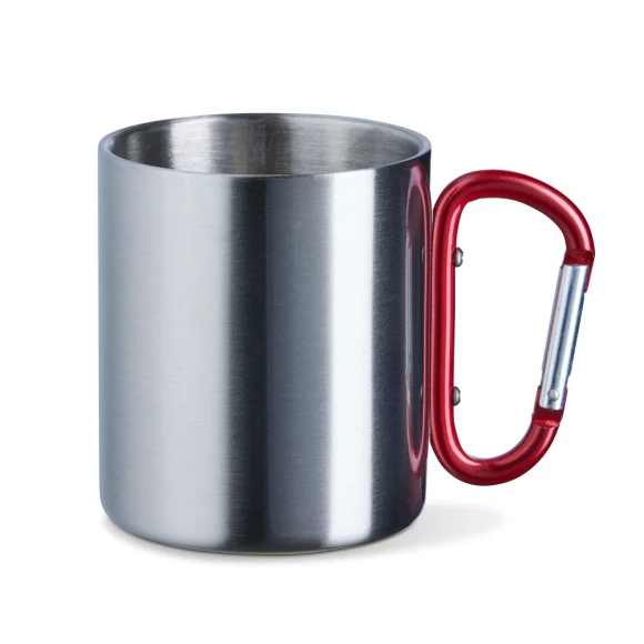HSchRgt 3 - Edelstahltasse mit Karabiner